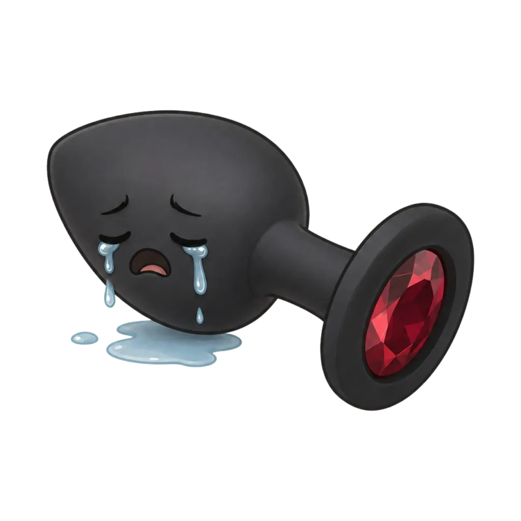 Caricatura de plug anal llorando de Couple