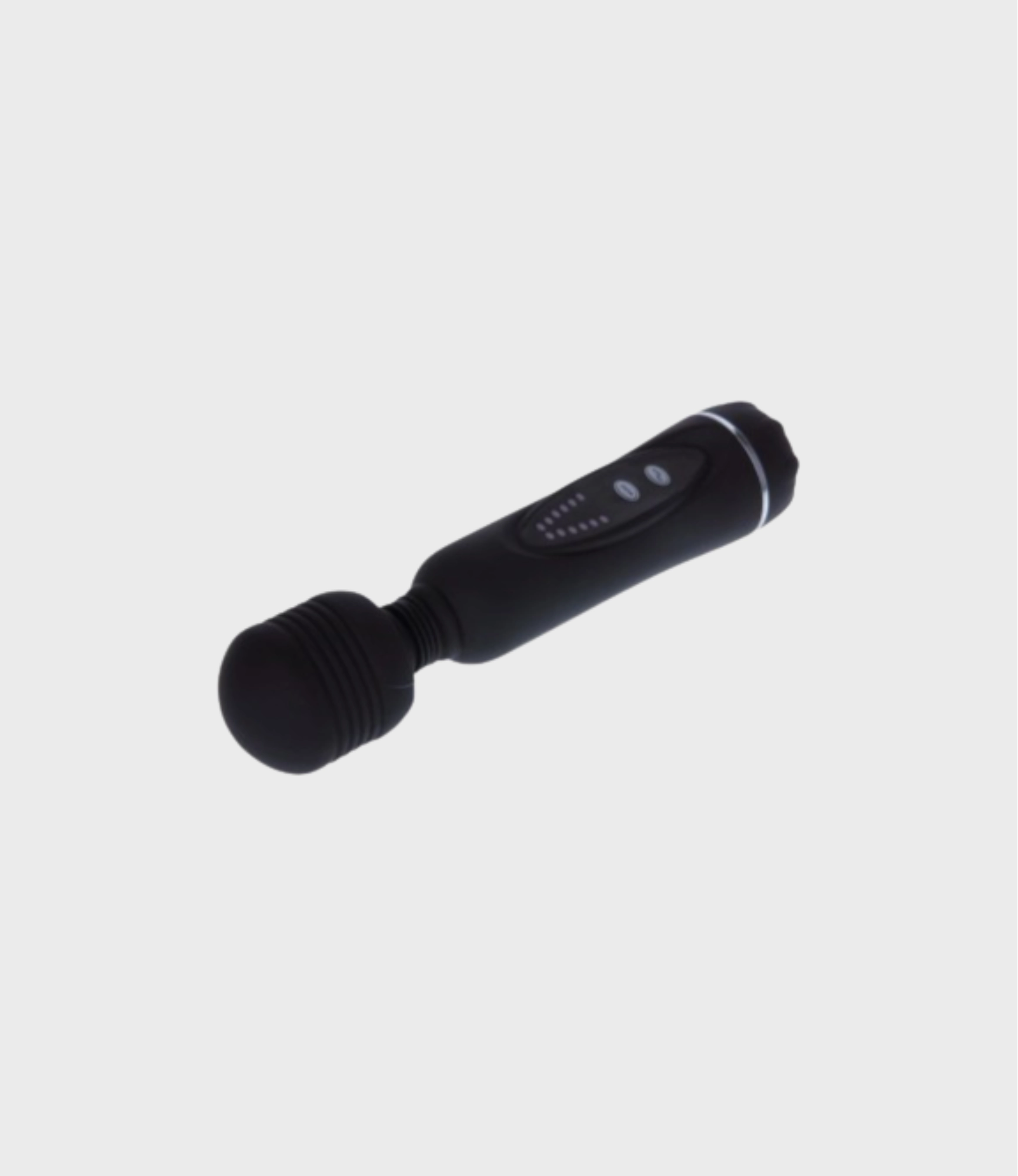 Masajeador wand Pretty Love Magical en negro, vista completa