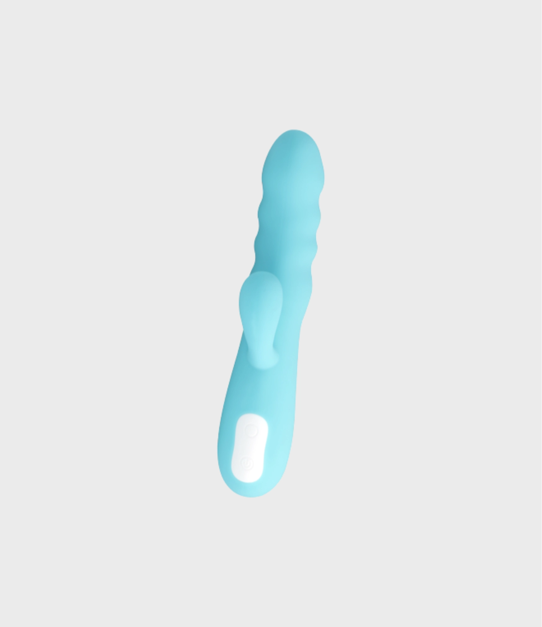 Vibrador rabbit Mia Eiffel azul turquesa, vista frontal