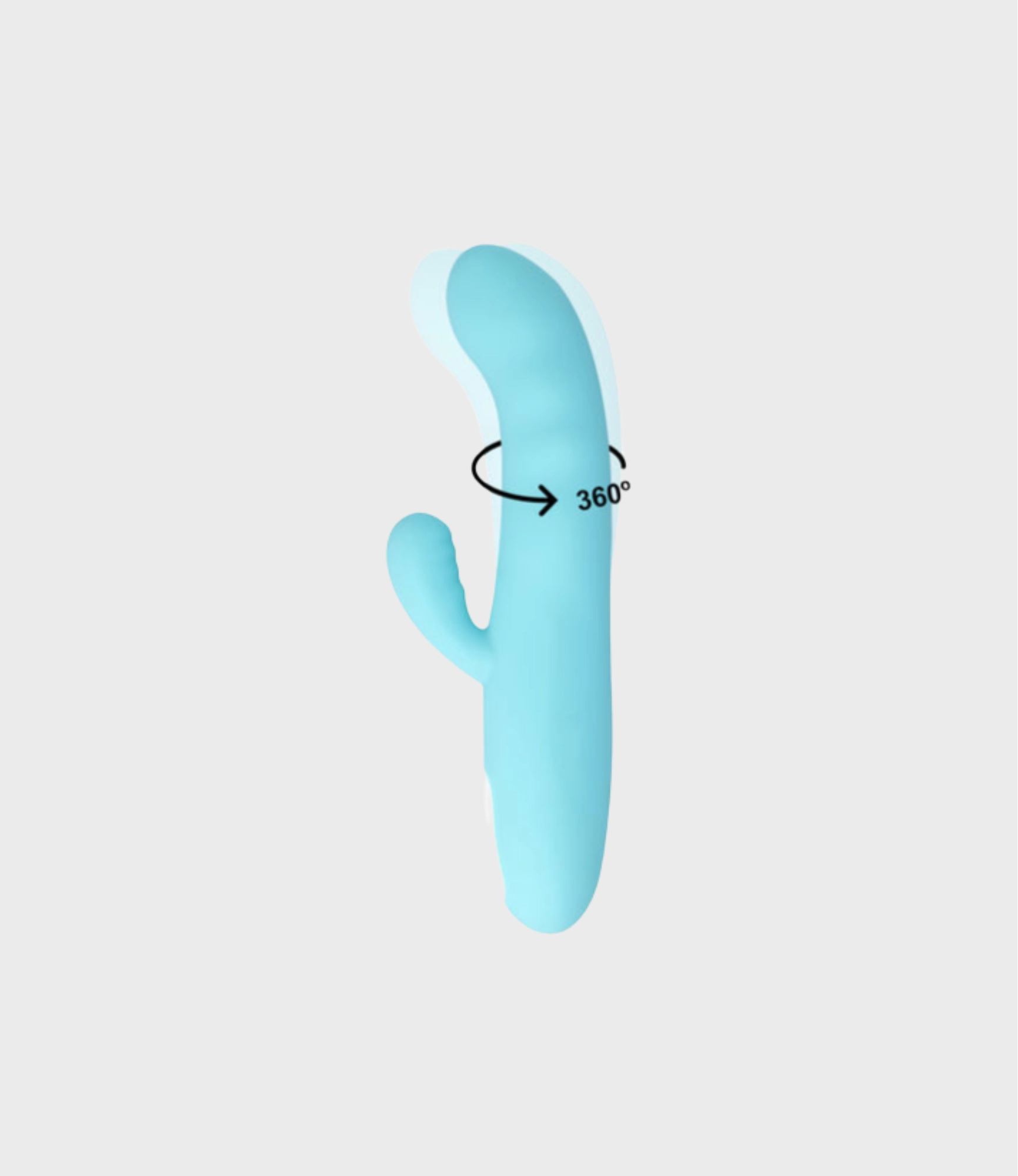 Vibrador Mia Eiffel con indicación de rotación 360 grados en el cabezal