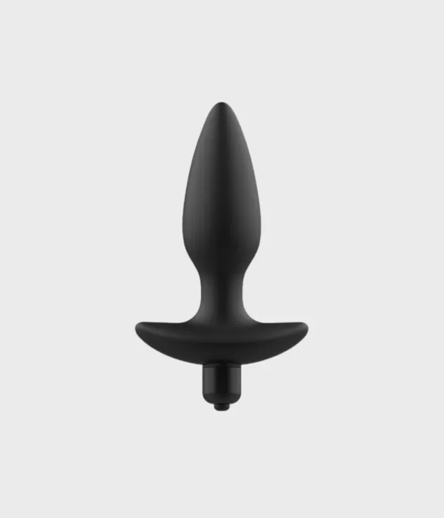 Plug anal Addicted Toys negro, vista de producto completo