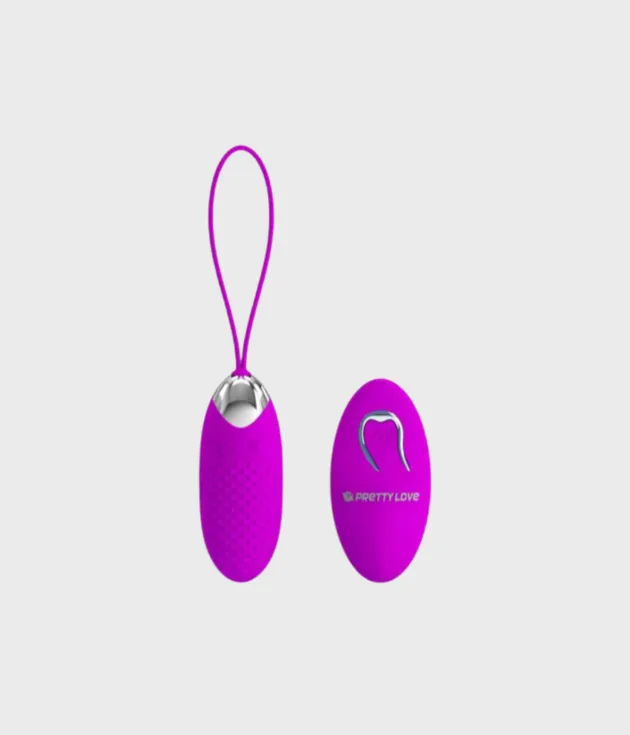 Huevo vibrador y mando a distancia Pretty Love Joanna vistos de frente