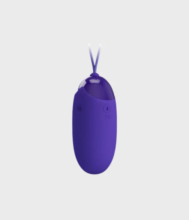 Huevo vibrador Pretty Love Berger Youth violeta, vista frontal con botones