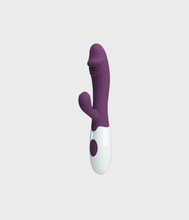 Vibrador Pretty Love Snappy morado, vista de perfil