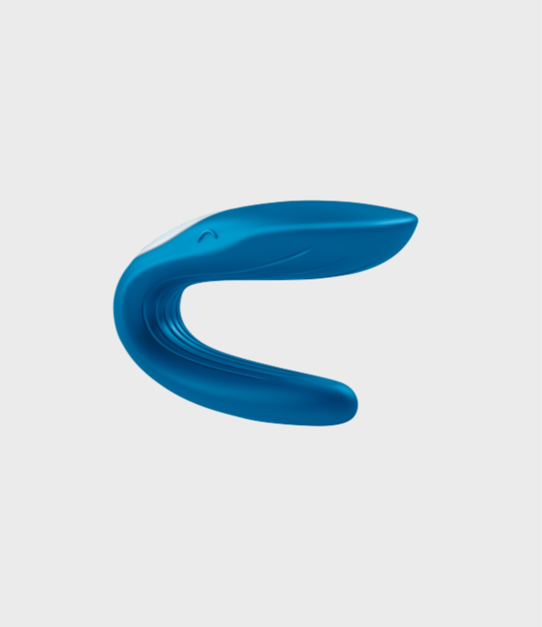 Satisfyer Double Whale vibrador para parejas azul vista lateral