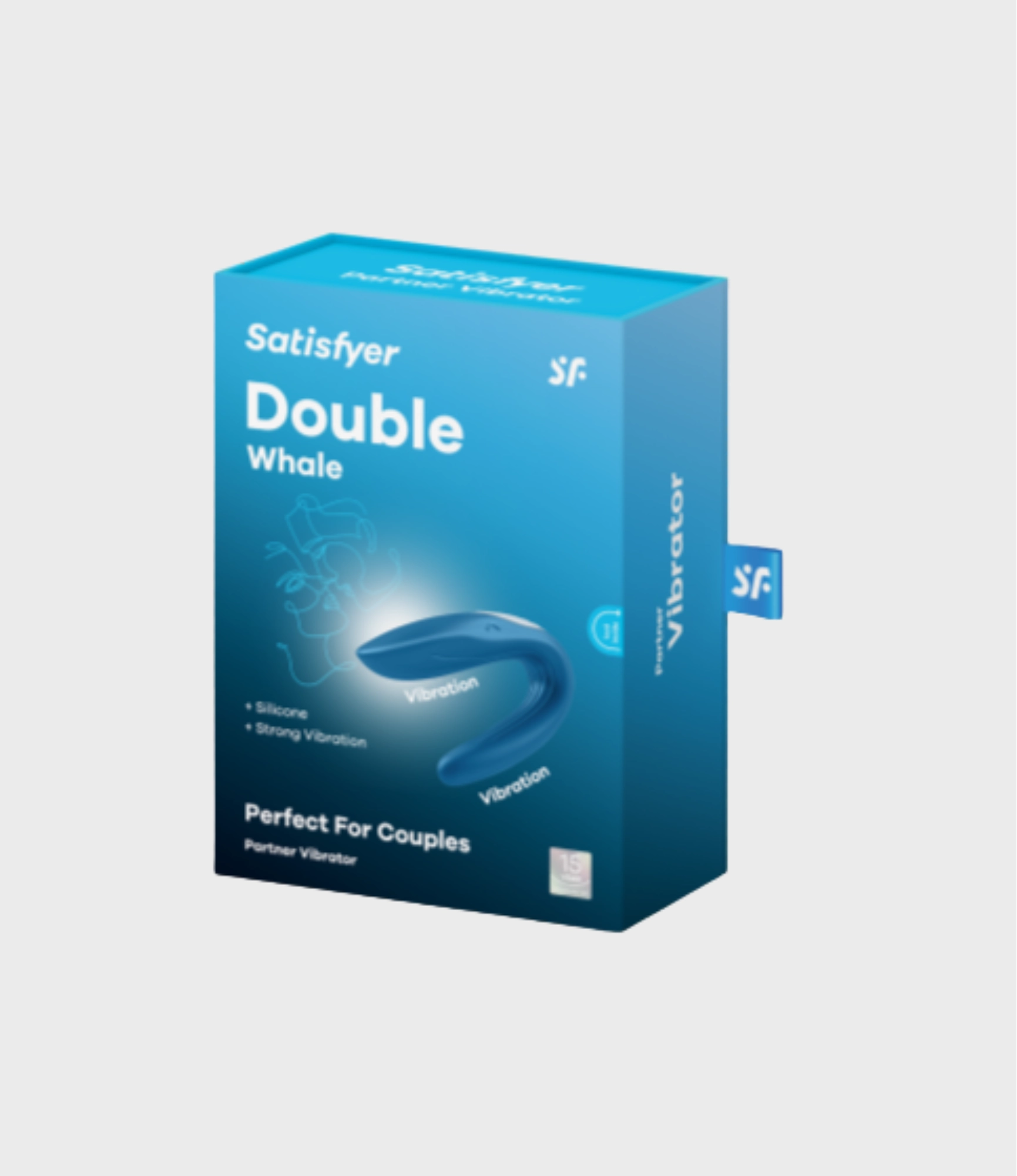 Satisfyer Double Whale vibrador para parejas con caja original