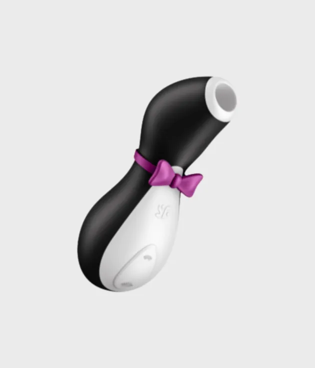 Satisfyer Penguin estimulador de ondas de presión negro y blanco